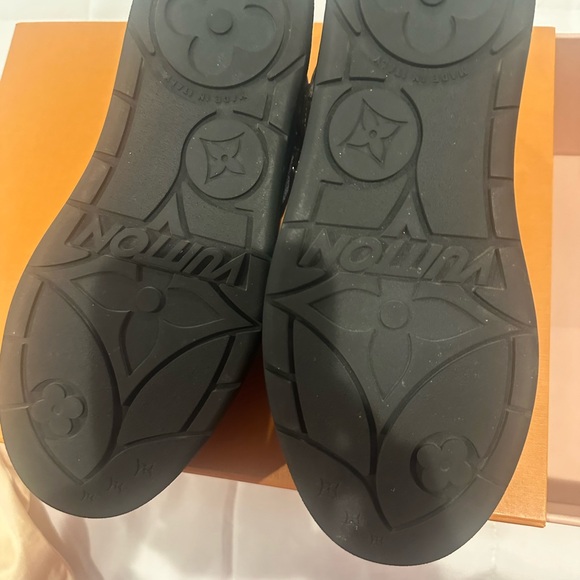 Louis Vuitton Black Monogram Slip-Ons - Picture 4 of 8